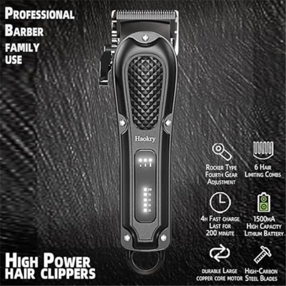 Hair Clippers for Men Professional Cordless Grooming Rechargeable Beard Trimmer - Picture 2 of 6